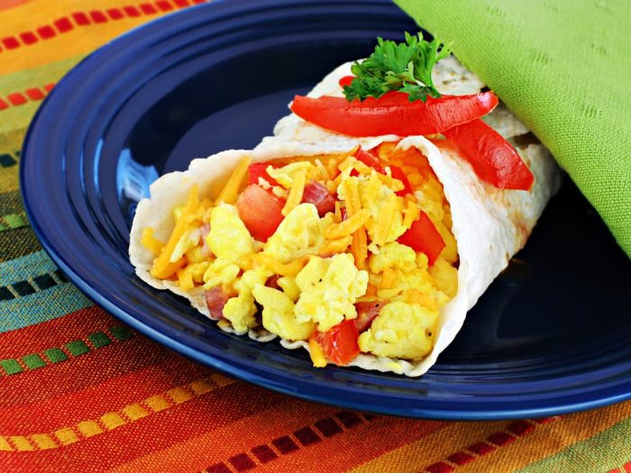 Burrito desayuno de verano