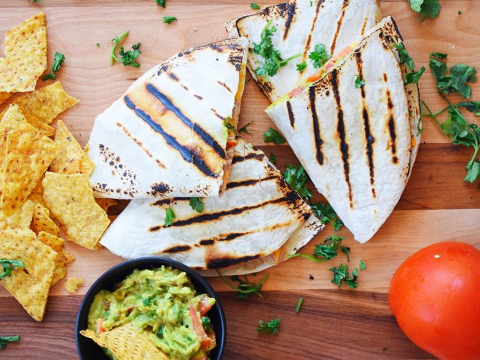 Quesadillas de atún y guacamole