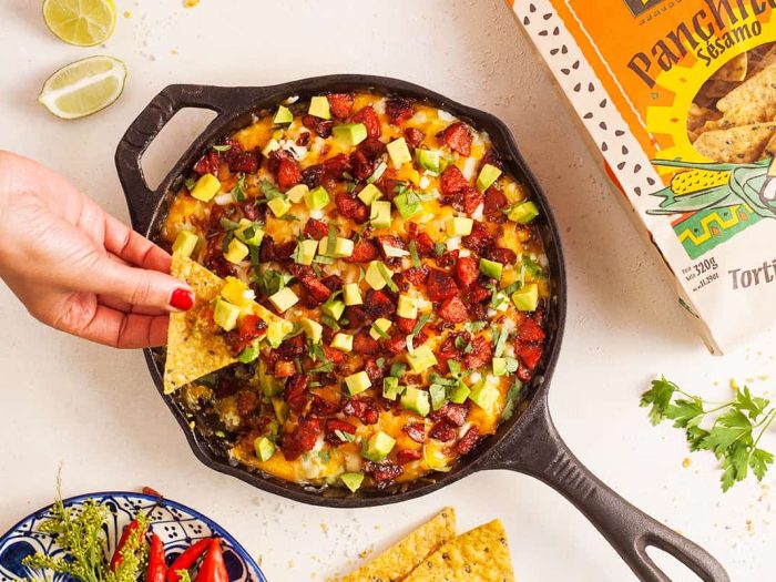 Guacamole relleno con queso