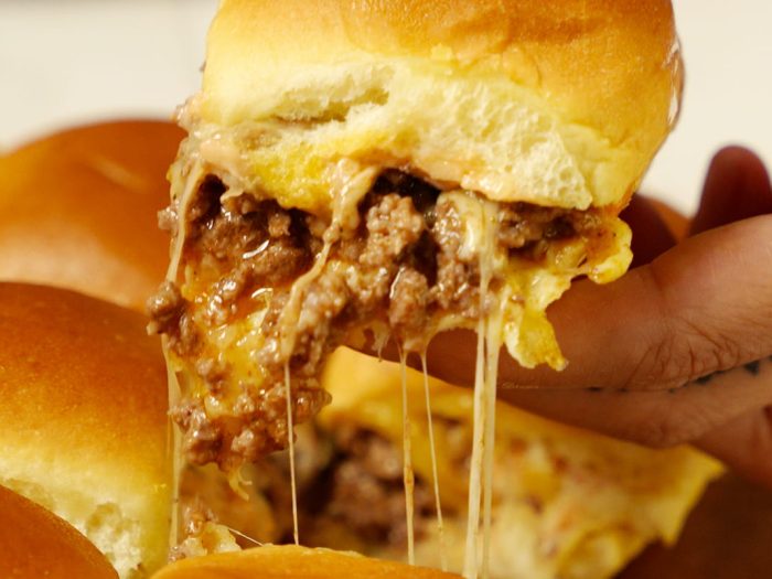 Sliders de carne Pancho Villa